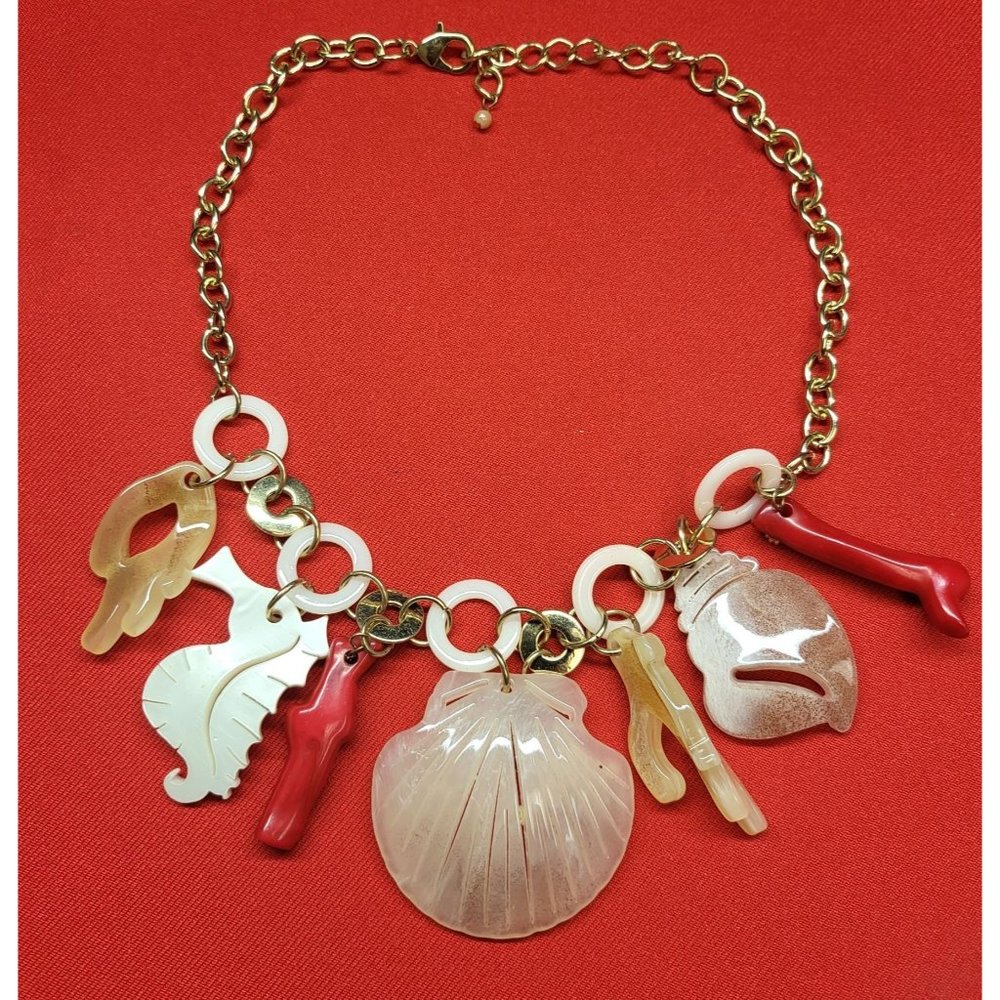 Beach Sea Ocean Themed Acrylic Necklace